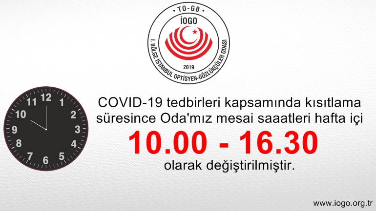 Odamız Mesai Saatleri Hakkında