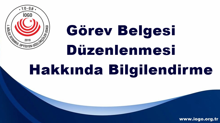 Görev Belgesi Düzenlenmesi Hakkında