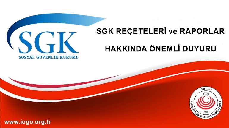 SGK Reçeteleri ve Raporlar Hakkında Önemli Duyuru