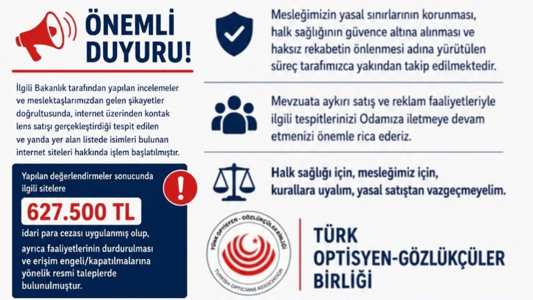 İnternet Ortamında Tüketiciye Hitaben Yapılan Kontak Lens Satışları Hakkında