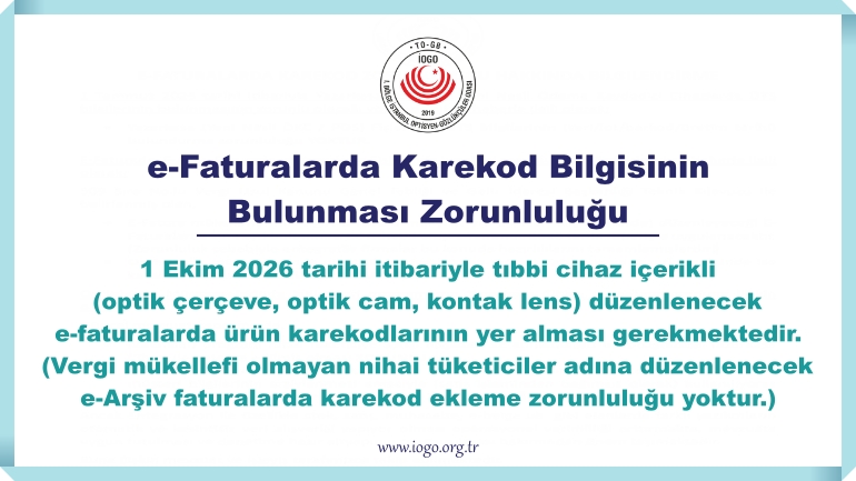 e-Faturalarda Karekod Bilgisinin Bulunması Zorunluluğu